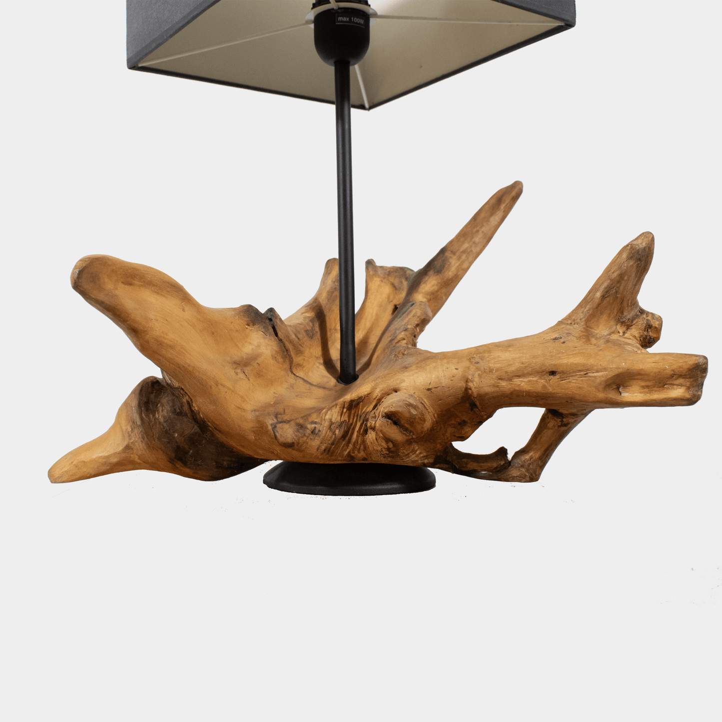 Unieke lamp van hout