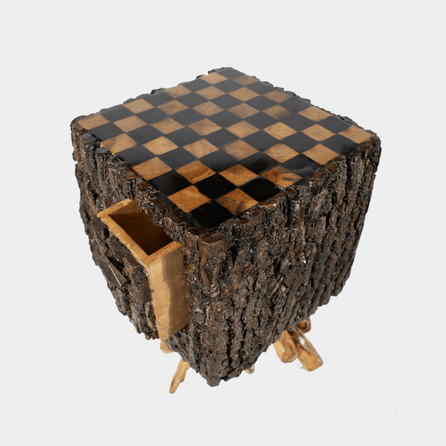 Rustieke Schaaktafel hout