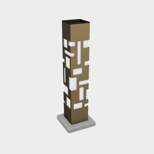 Designer buitenlamp goud