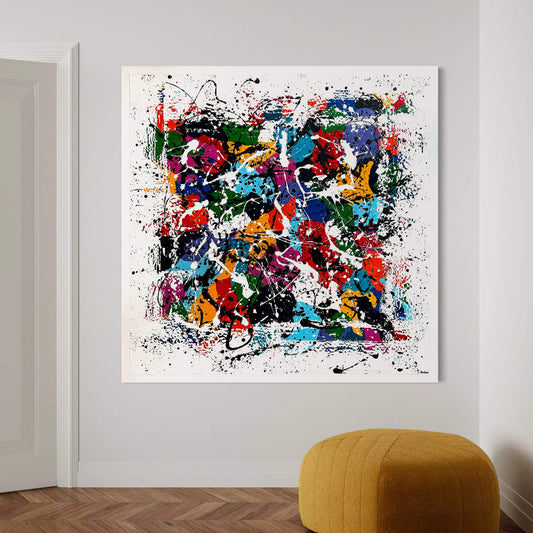Kleurrijk schilderij