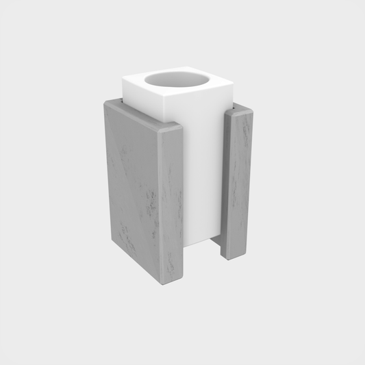 Dislux design buitenlamp Linea Open met modern ontwerp en grijze zijpanelen voor buitengebruik
