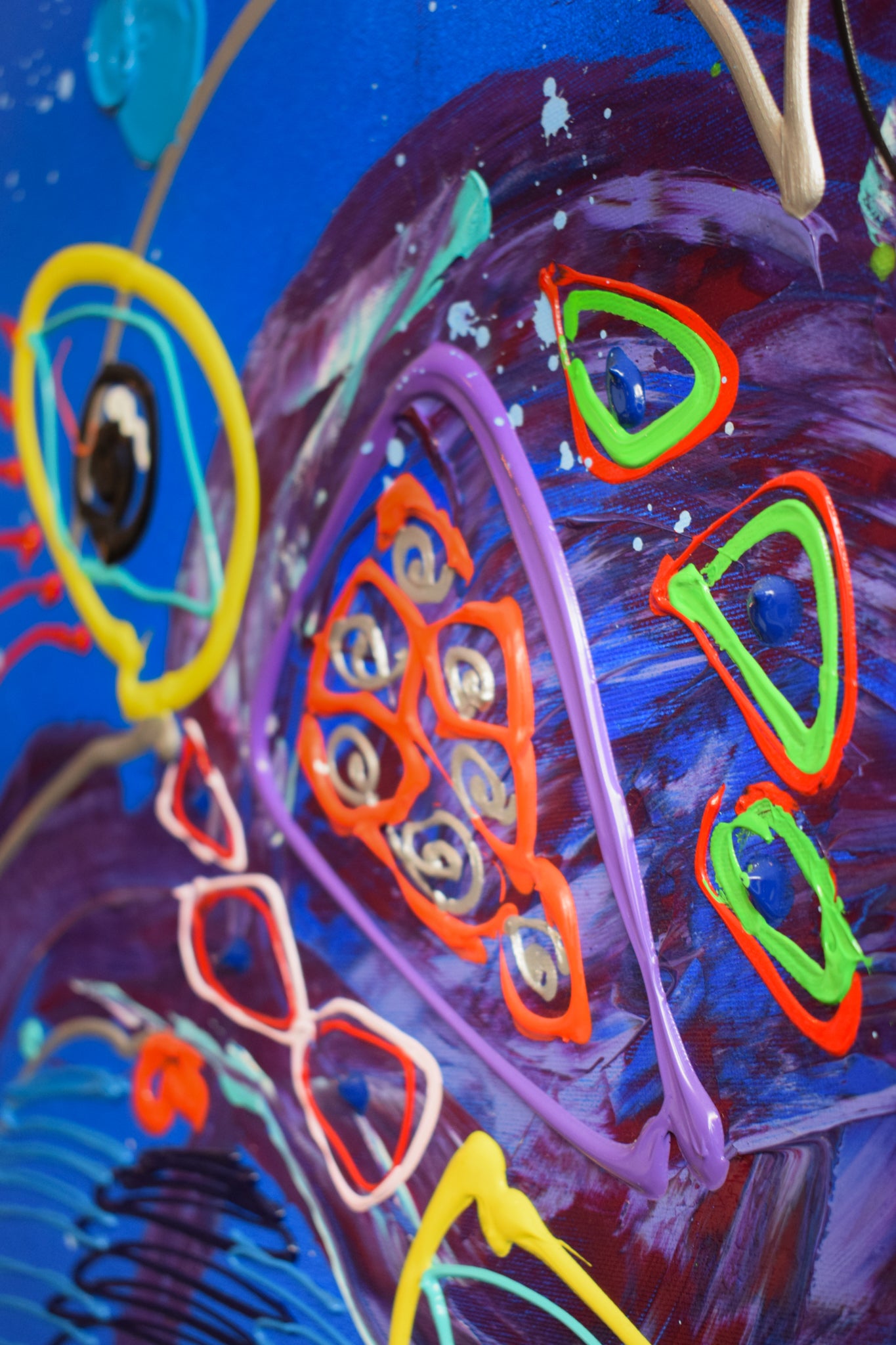 Kleurrijk schilderij van Marieke Brouwers, een uniek kunstwerk kopen voor elke kunstliefhebber